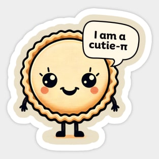 I'm a cutie-pi. International pi day Sticker